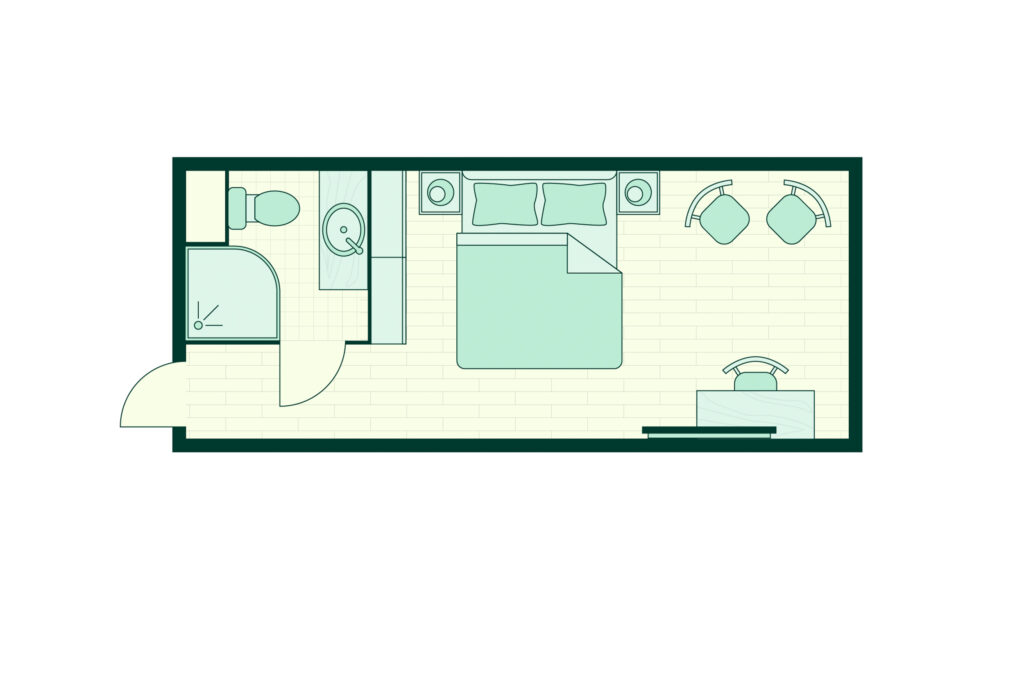 Floorplan dobbeltrom